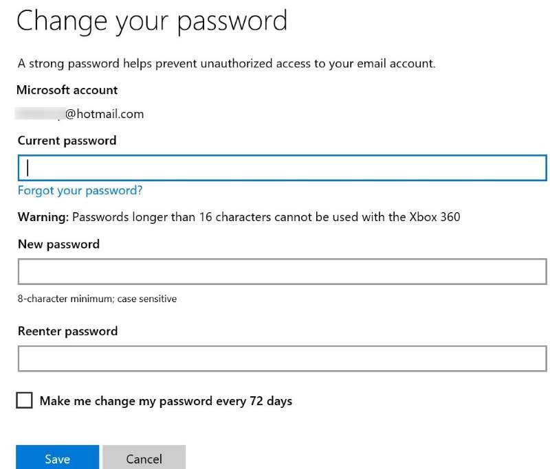 Reset or change Microsoft account password Windows 10 pic19