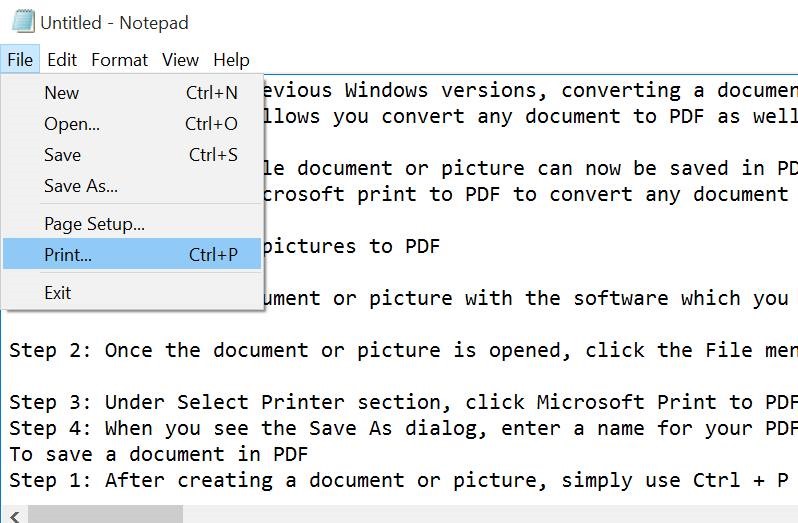 Convert Documents To PDF In Windows 10 Without Third Pary Tools pic5