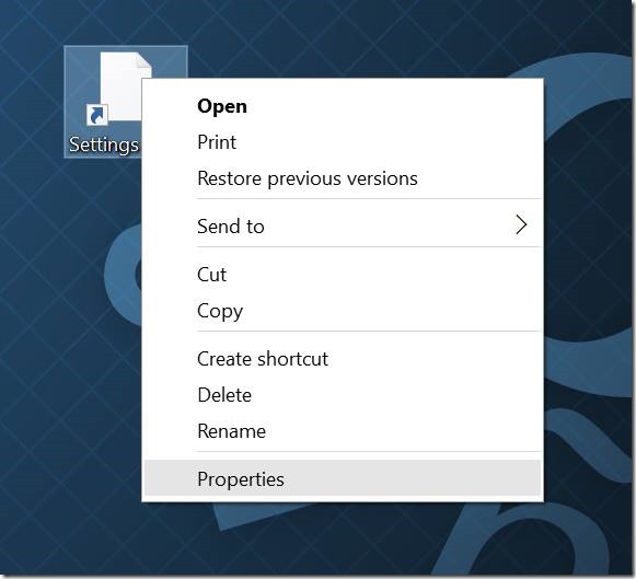 Create desktop shortcut for Settings app in Windows 10 pic5