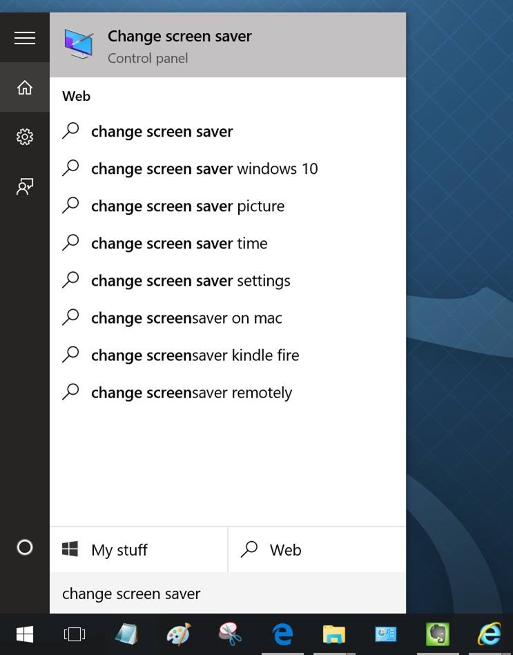 Enable Screen saver in Windows 10 pic1