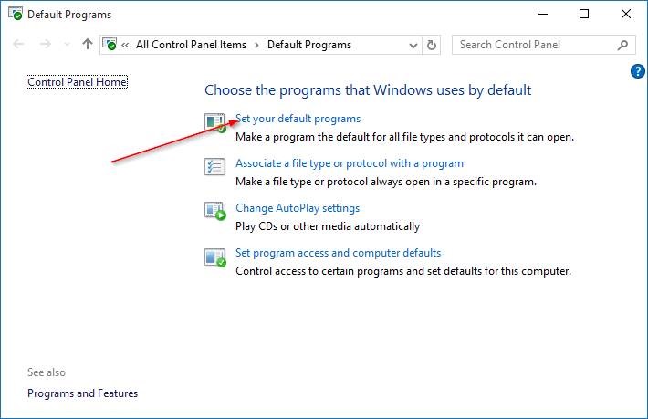 make Windows Photo Viewer default in Windows 10 step6