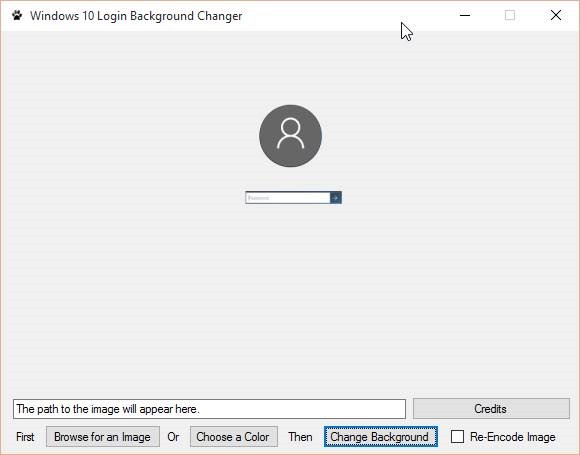 Windows 10 Login Background Changer