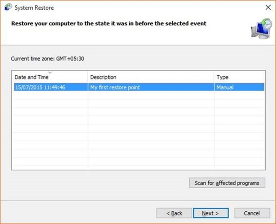 Create a Restore Point in Windows 10 step11