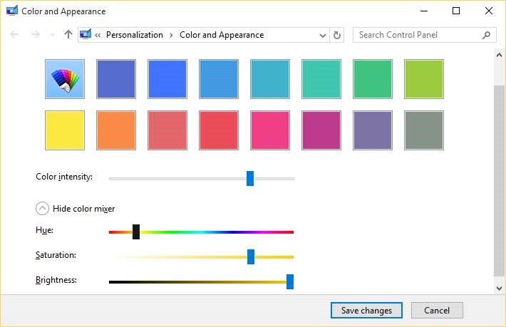 change window border color in Windows 10 step6