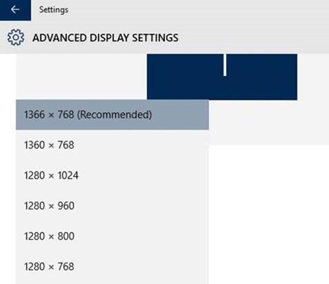 Change Screen Resolution in Windows 10 picture4