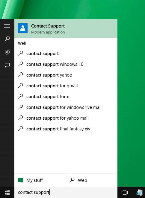 Chat with Microsoft support Windows 10 picture01