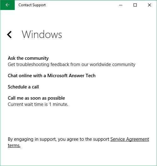 Chat with Microsoft support Windows 10 picture4