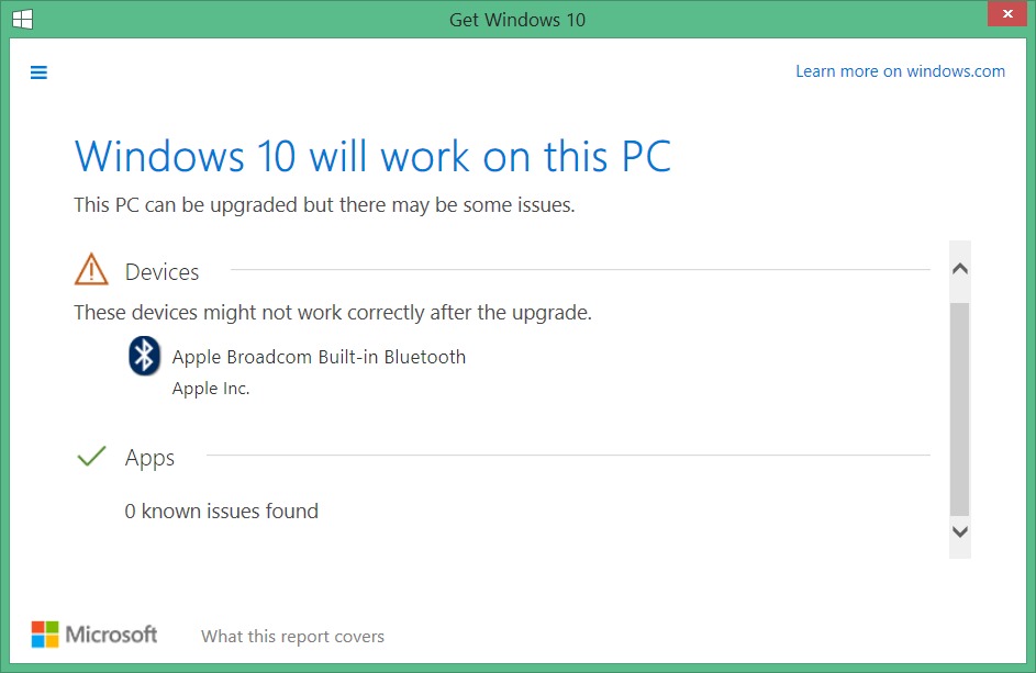 check what apps you keep Windows 10 upgrade picture5