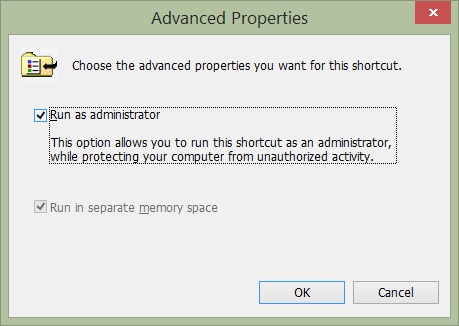 Run Control Panel as Administrator step9