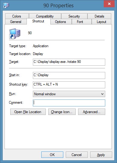 Keyboard shortcut to rotate screen orientation in Windows picture8