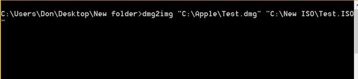 Convert DMG to ISO In Windows step3