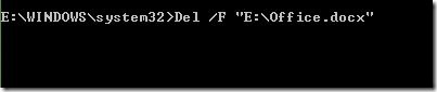 Delete a file from Command Prompt in Windows picture2