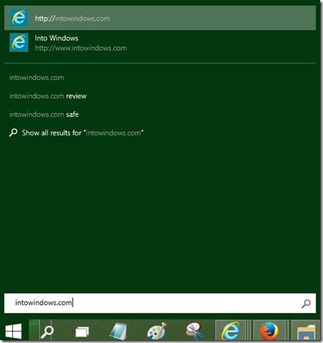 Open URLs from Start menu in Windows 10