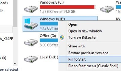 Pin drive or partition to taskbar in Windows 10 picture1