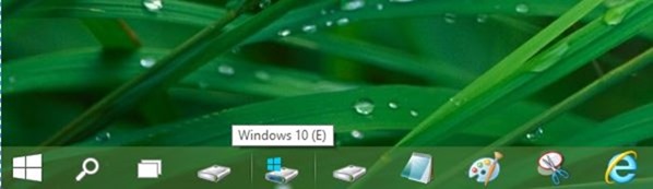 Pin drive or partition to taskbar in Windows 10