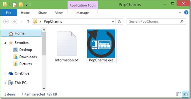 Charms bar in Windows 10 picture3