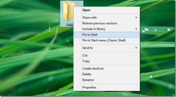 Pin folders to taskbar in Windows 10 step1