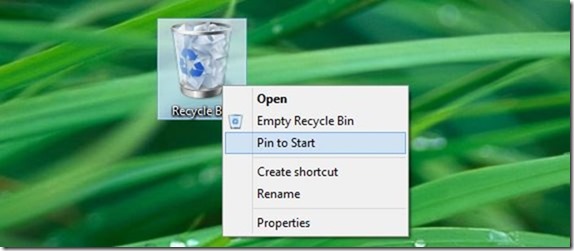 Pin Recycle Bin icon to Taskbar in Windows 10 picture12