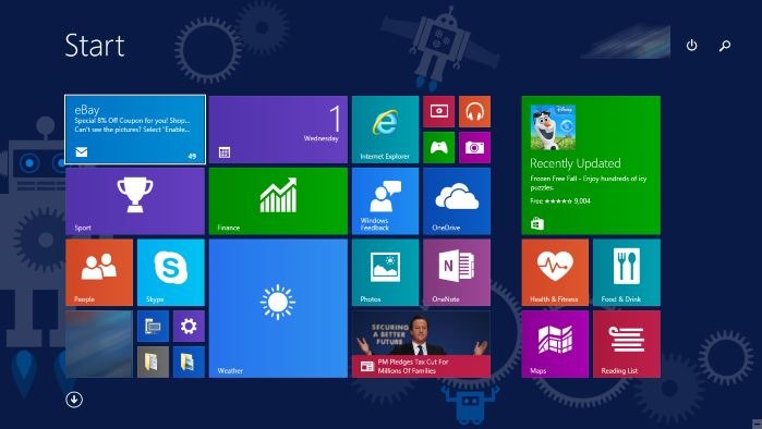 Enable Start screen in Windows 10 guide