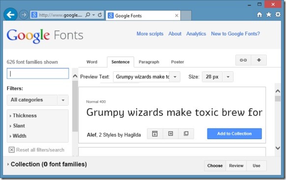 Install Google Web Fonts in Windows