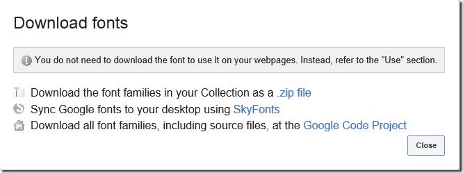 Install Google Web Fonts in Windows Picture3