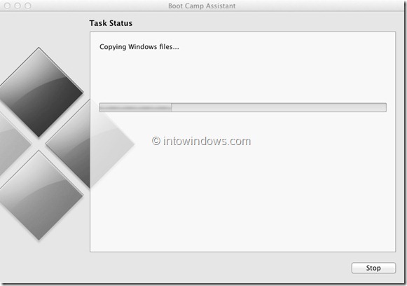 Install Windows 8 on Mac Step 5