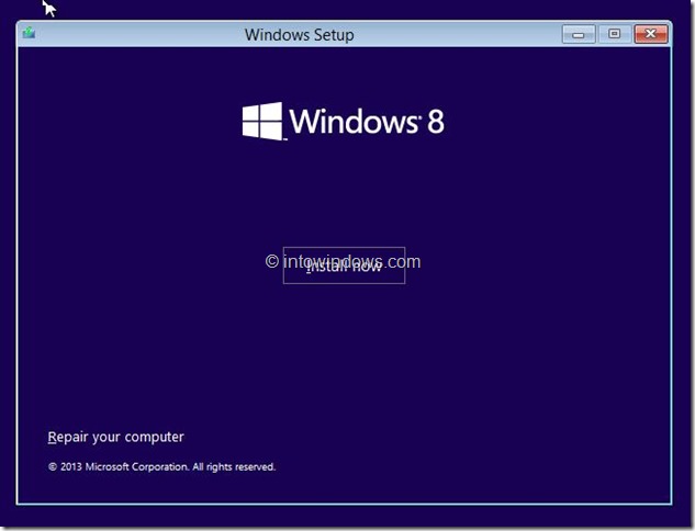 Restore Windows 8.1 Image Step1