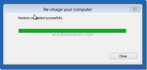 Restore Windows 8.1 Image Step11