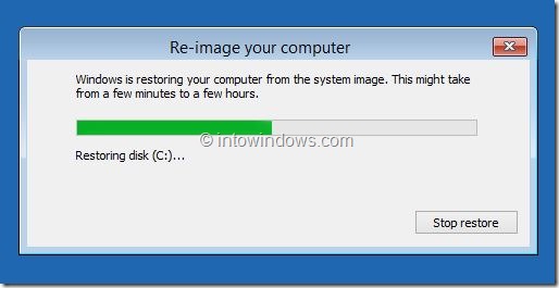 Restore Windows 8.1 Image Step9