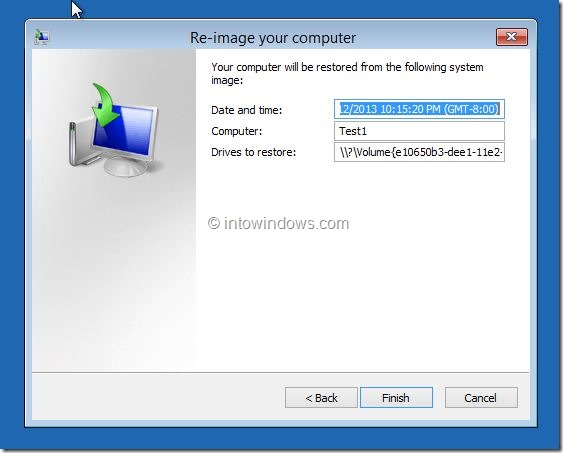 Restore Windows 8.1 Image Step6