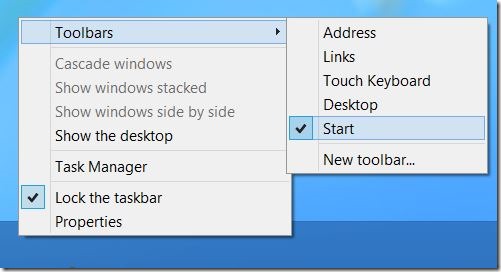 Remove Start Text in windows 8