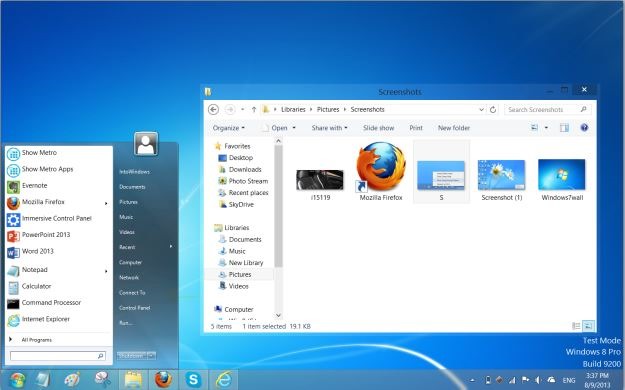 Make Windows 8 look like Windows 7 Picture