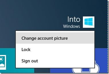 rename Microsoft Account Name on Start screen Step1