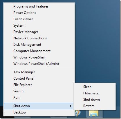 Easily Shut Down Windows 8.1