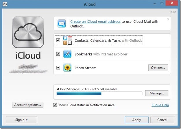 use icloud on Windows step4