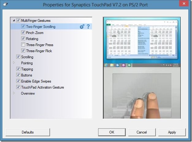 Two Finger Scrolling In Windows 8 Step4