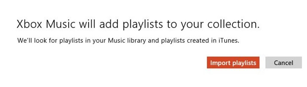 Import iTunes playlist to Xbox Music app in Windows 8 Step4