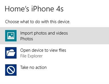 Import iPhone Photos to Windows Step2