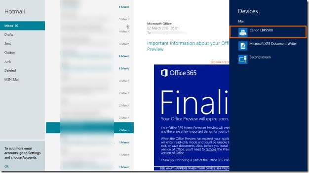 Take Print In Windows 8 Mail App Picture1