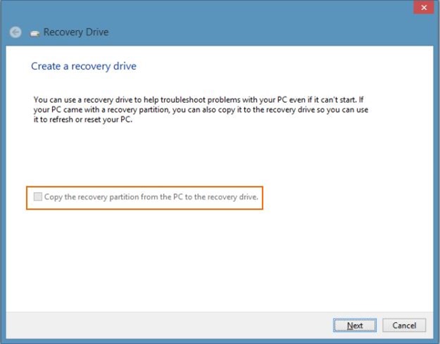 Delete Recovery Partition in Windows 8 Step2