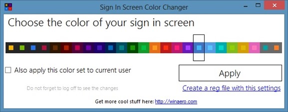 Change Sign In Screen Color