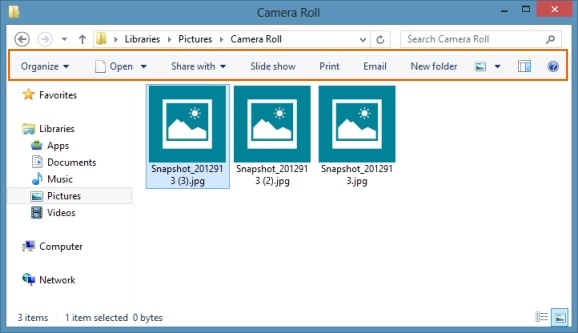 Enable Windows Explorer Toolbar In Windows 8