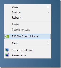 NVIDIA Control Panel