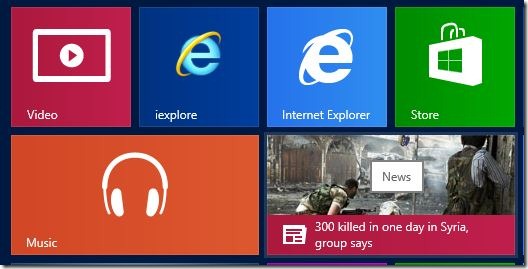 Pin Internet Explorer To Start Screen