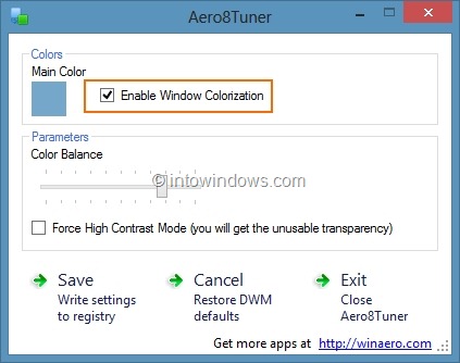 Set Different Colors for Taskbar and Window Border in Windows 8 Step6