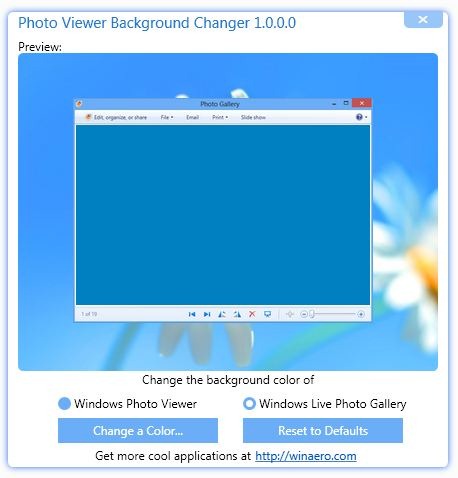 Photo Viewer Background Changer