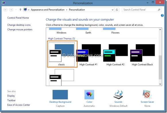 Windows Classic Theme in Windows 8