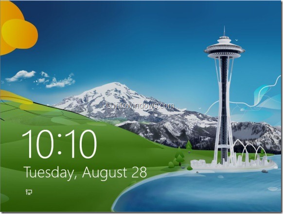 Logon Screen Windows 8