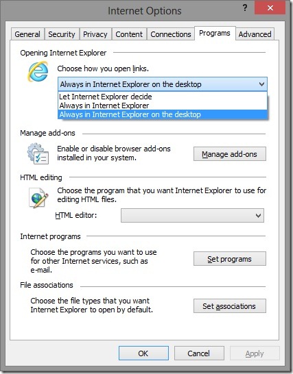 Internet Explorer Step2