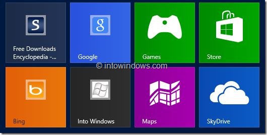 Customize Start Screen In Windows 8 Step4